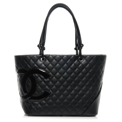 Chanel Calfskin Quilted Large Cambon Tote Black 1 of 5