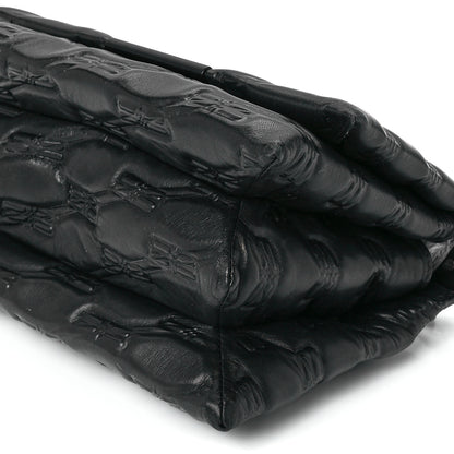Balenciaga Nappa BB Monogram Embossed Medium Triplet Bag Black 12 of 12