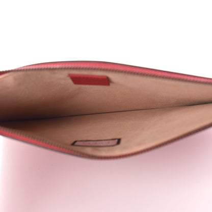 Gucci Calfskin GucciGhost Print Pouch Hibiscus Red 5 of 9