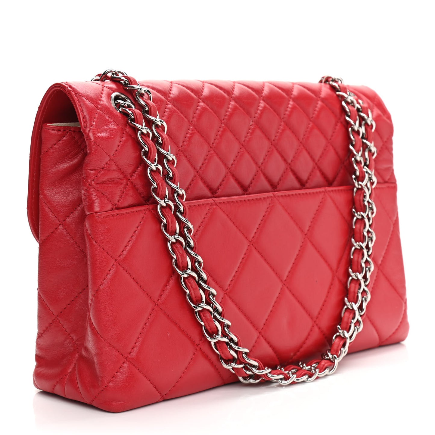 Calfskin Quilted In The Business Flap Bag Red