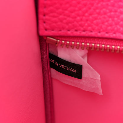 Marc Jacobs Grained Calfskin Large The Tote Bag Hot Pink 7 of 13