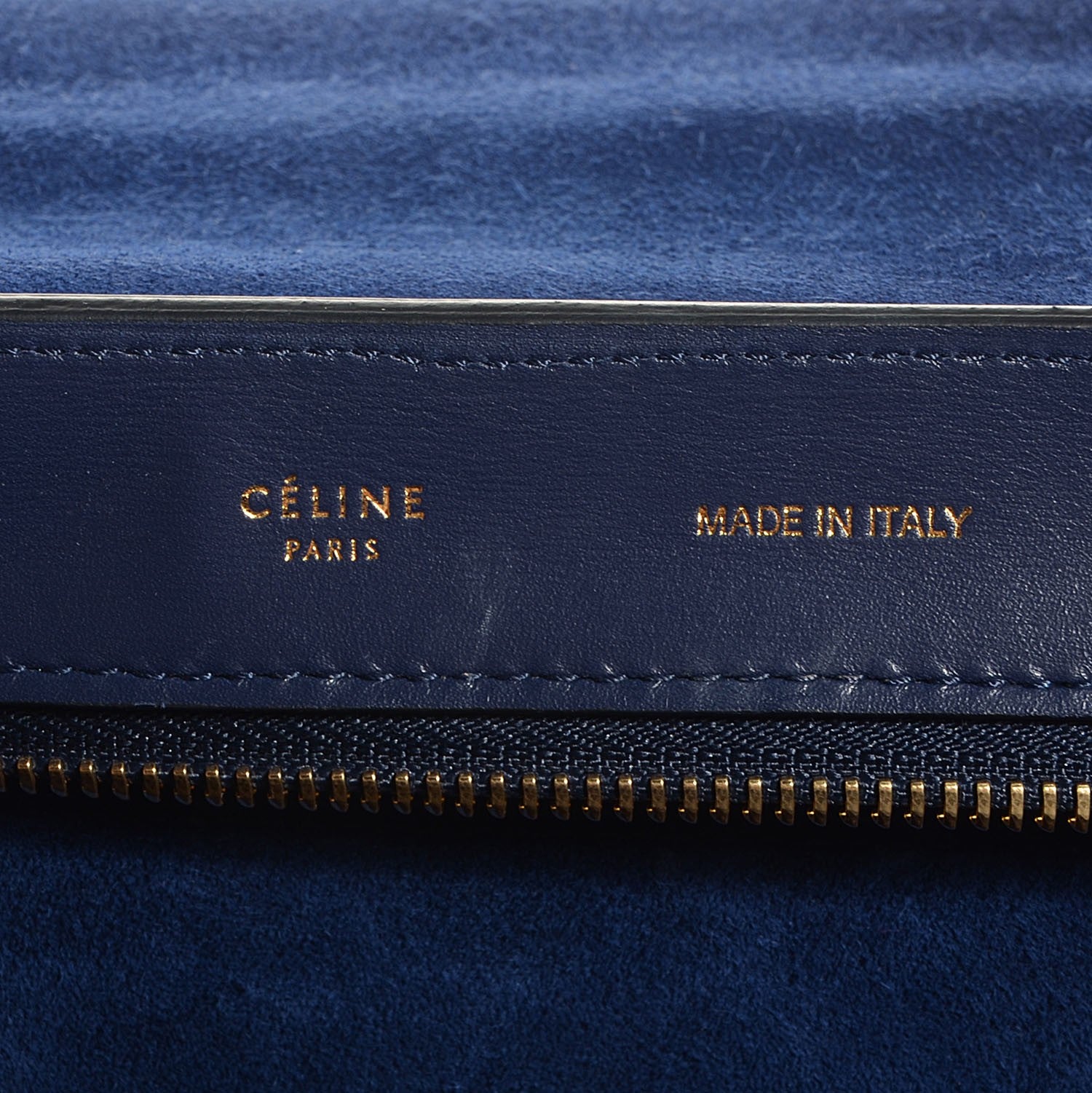 Celine Palmetto Medium Trapeze Ink Blue 6 of 9