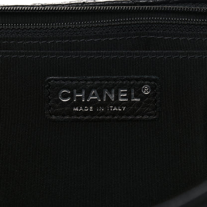 Chanel Grained Calfskin Quilted Small XXL Travel Flap Bag Black 6 of 14