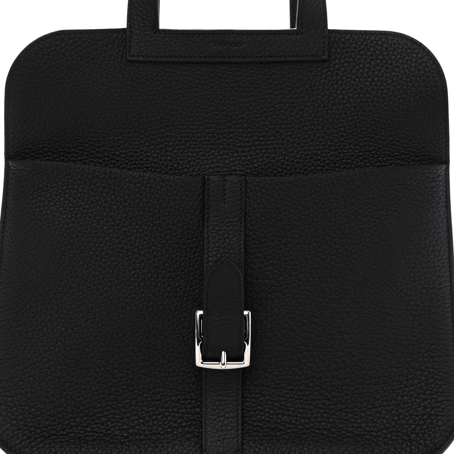 Hermes Taurillon Clemence Halzan 31 GM Black 7 of 10