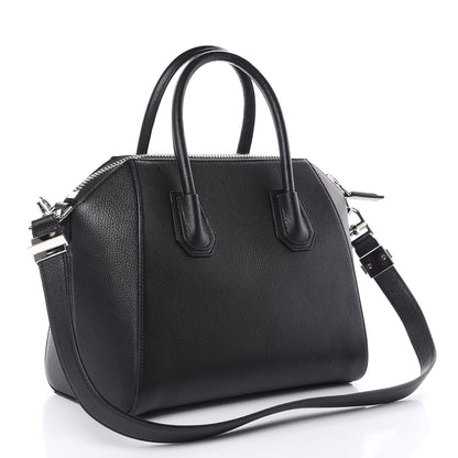 Givenchy Sugar Goatskin Striped Small Antigona Black Red 3 of 14
