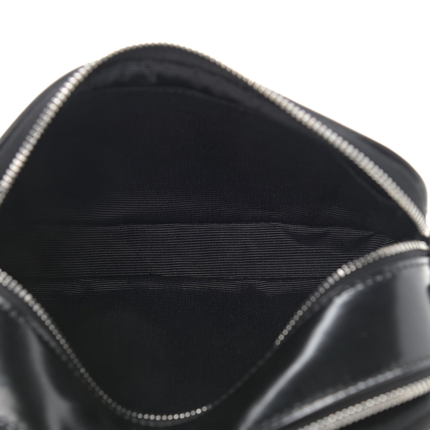 Coated Canvas Horseferry Print Micro Camera Bag Black
