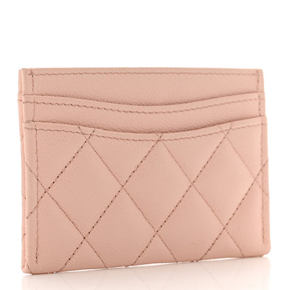 Chanel Caviar Quilted Card Holder Light Pink 3 of 9