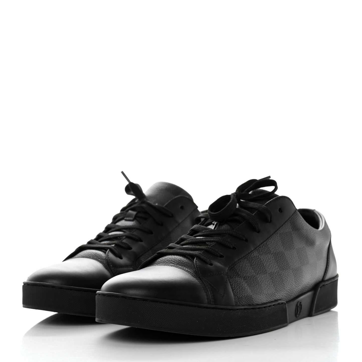 Calfskin Damier Graphite Match Up Sneakers 10