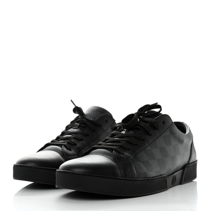 Louis Vuitton Calfskin Damier Graphite Match Up Sneakers 10 3 of 9