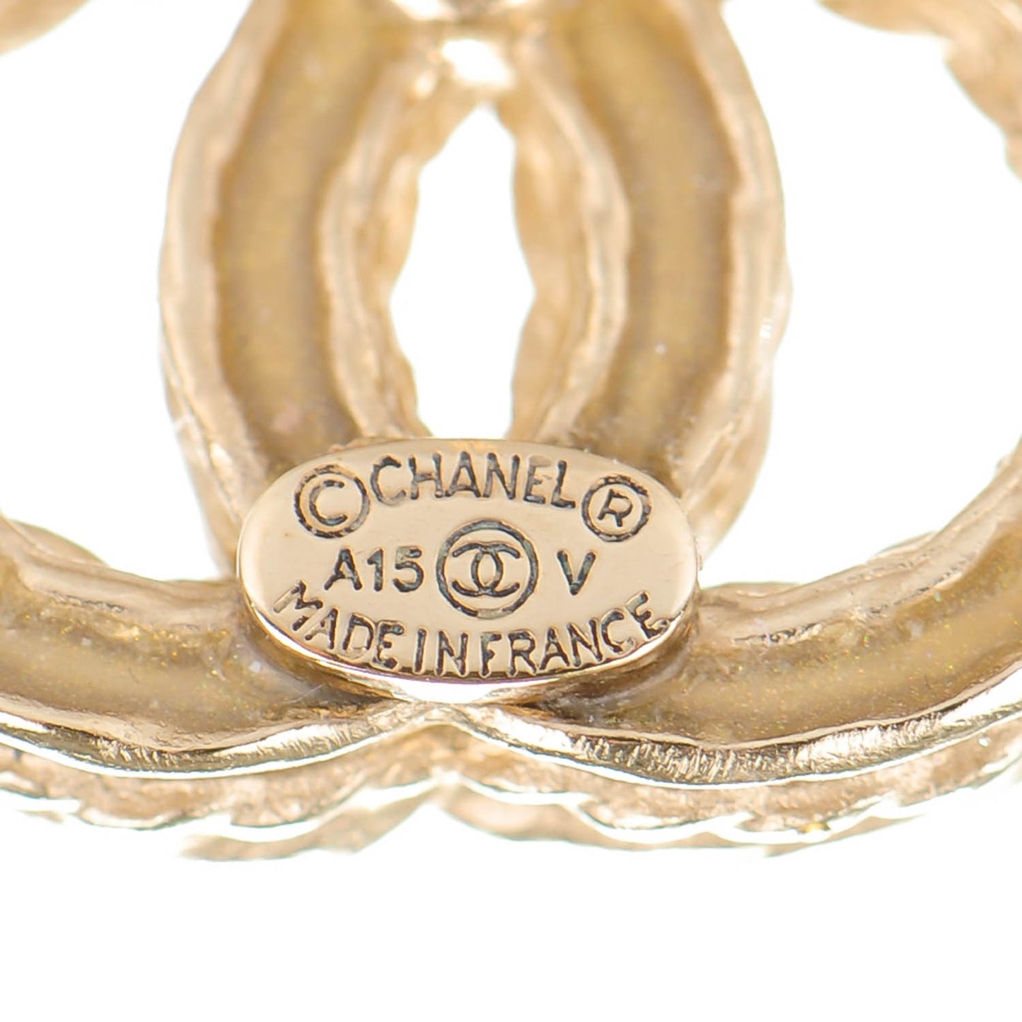 Crystal CC Earrings Gold