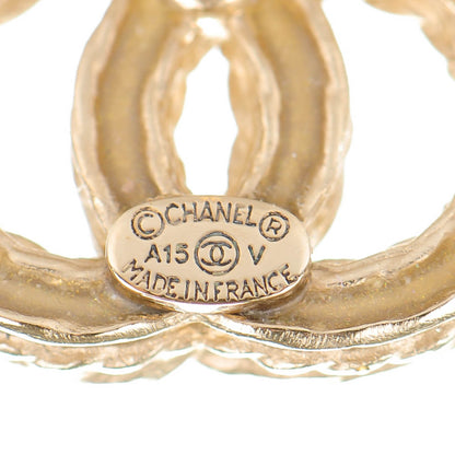 Chanel Crystal CC Earrings Gold 4 of 5