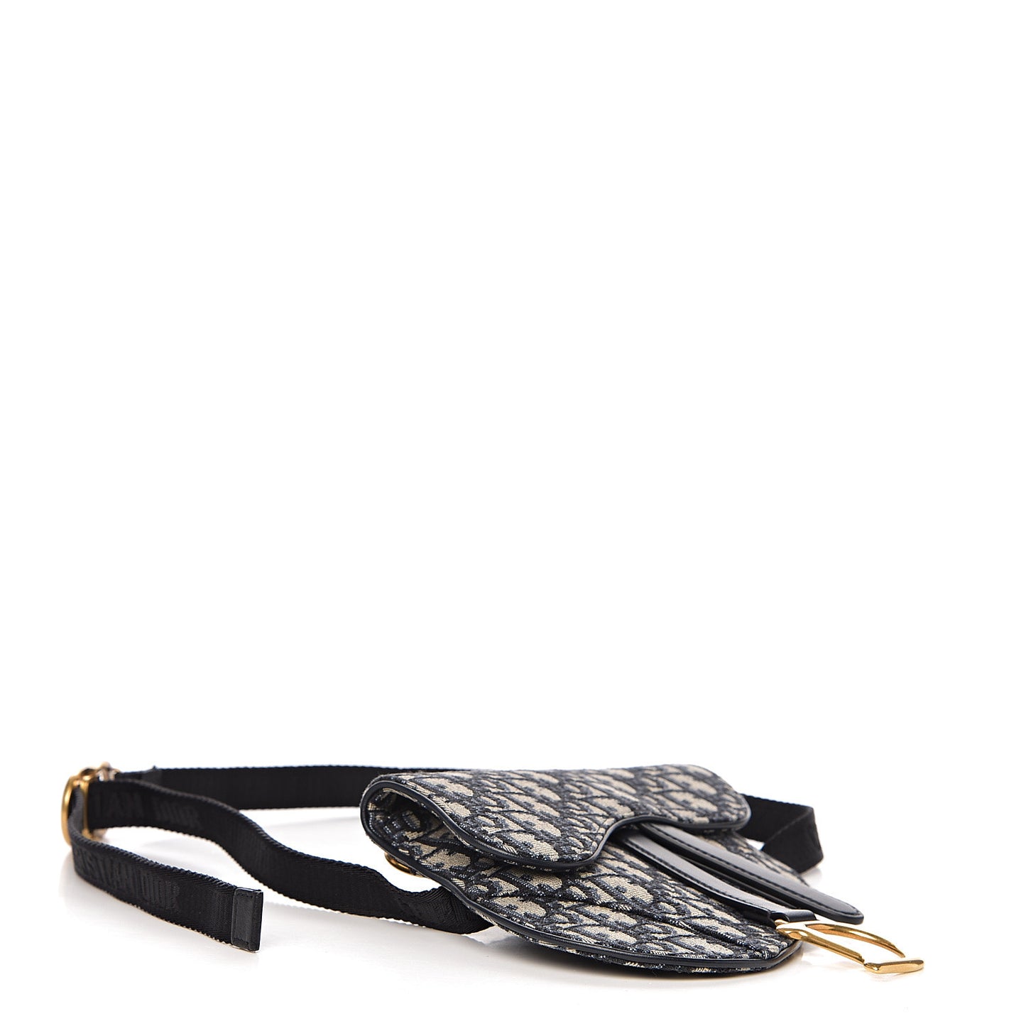 Oblique Saddle Belt Bag Blue
