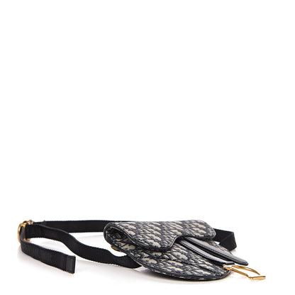 Christian Dior Oblique Saddle Belt Bag Blue 3 of 6