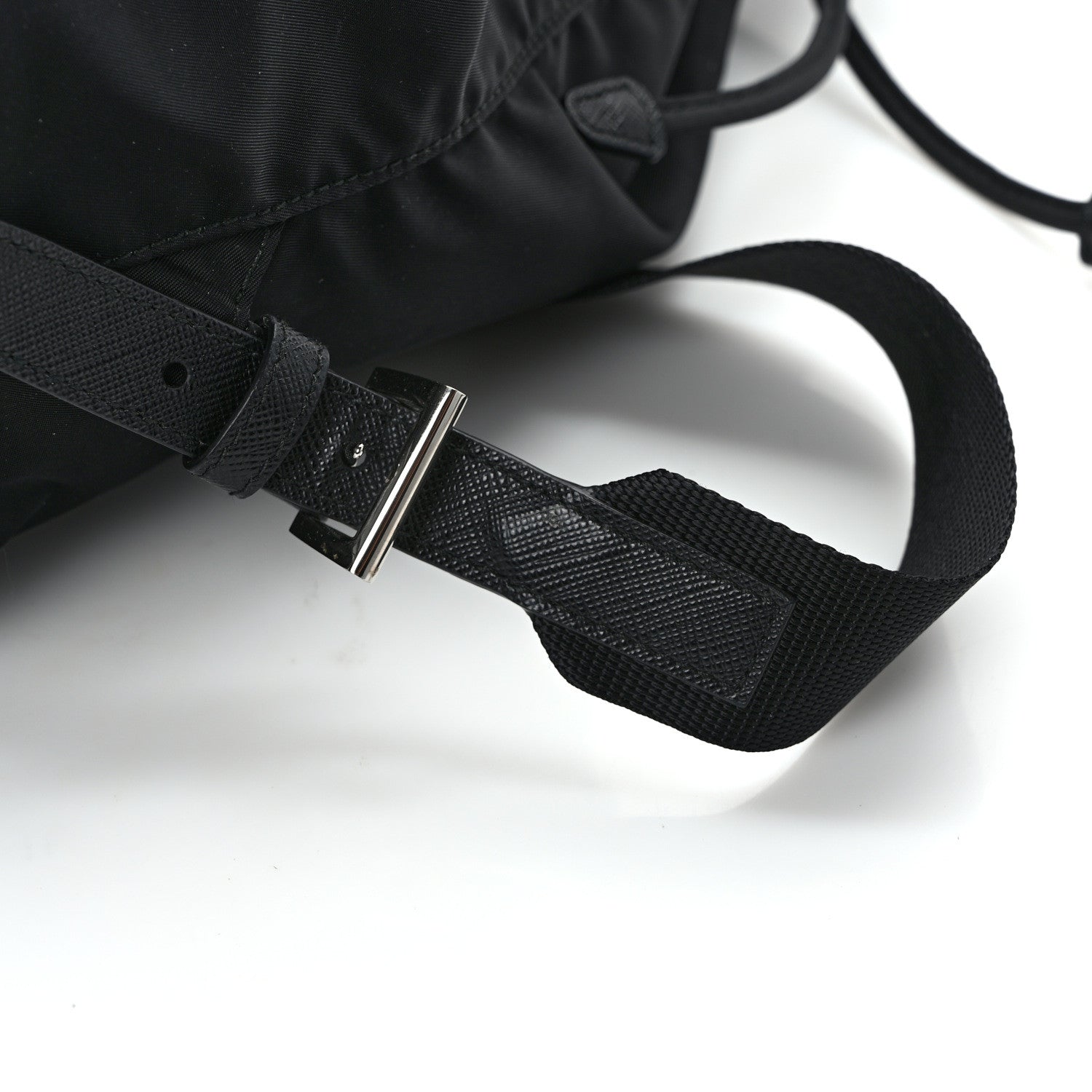 Prada Re-Nylon Saffiano Medium Backpack Black 11 of 12