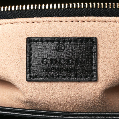 Gucci Azalea Calfskin Horsebit 1955 Shoulder Bag Black 6 of 11