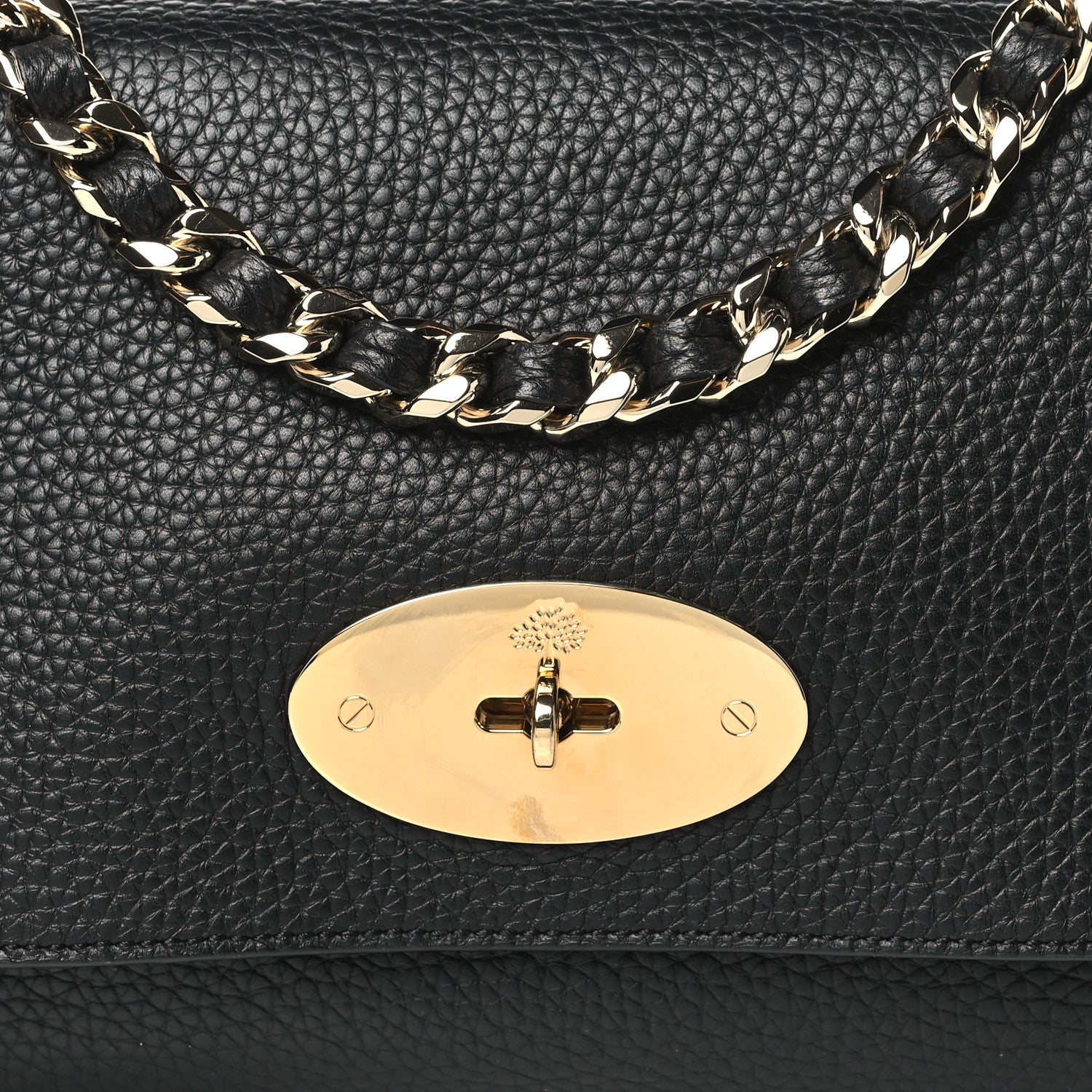 Mulberry Small Classic Grain Calfskin Medium Lily Black 7 of 9