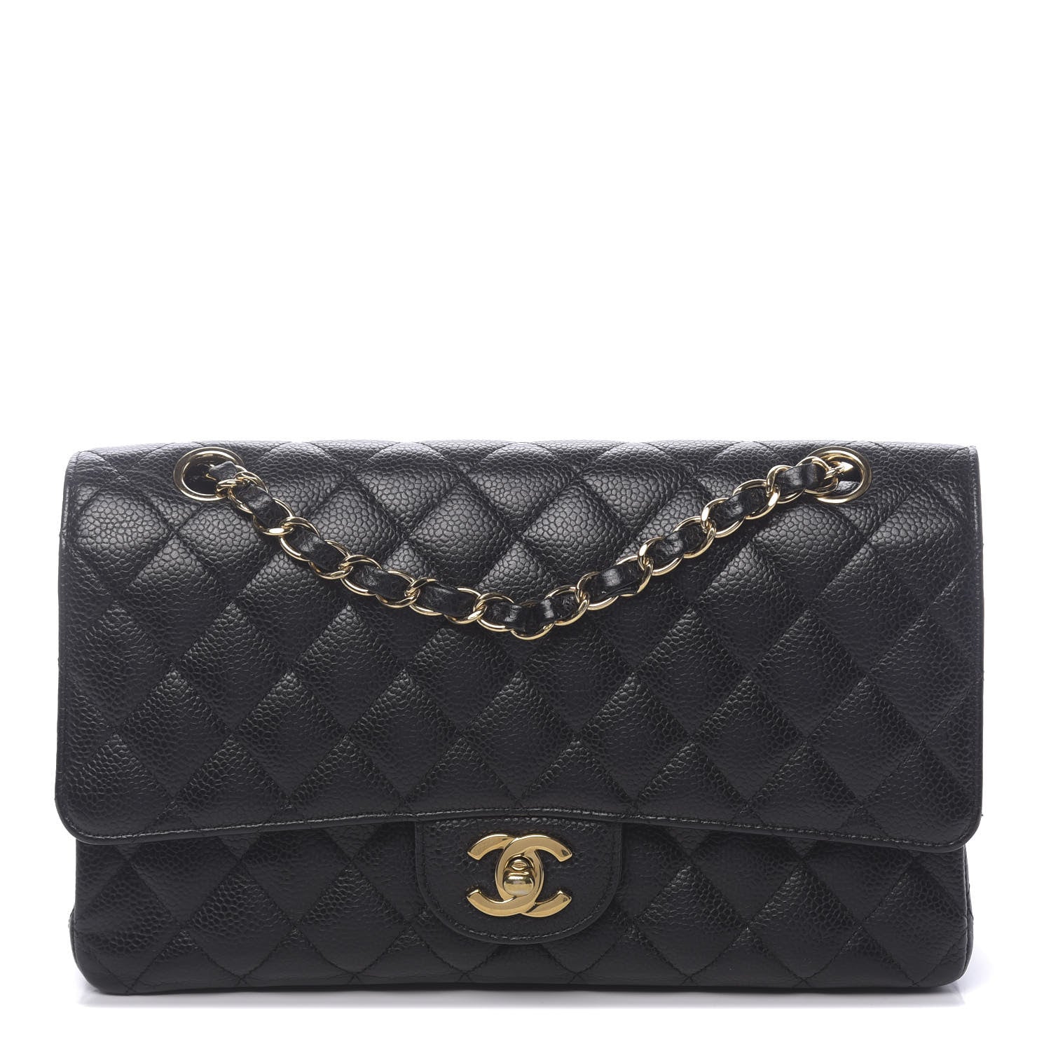 Chanel Caviar Quilted Medium Double Flap Black 1 of 10