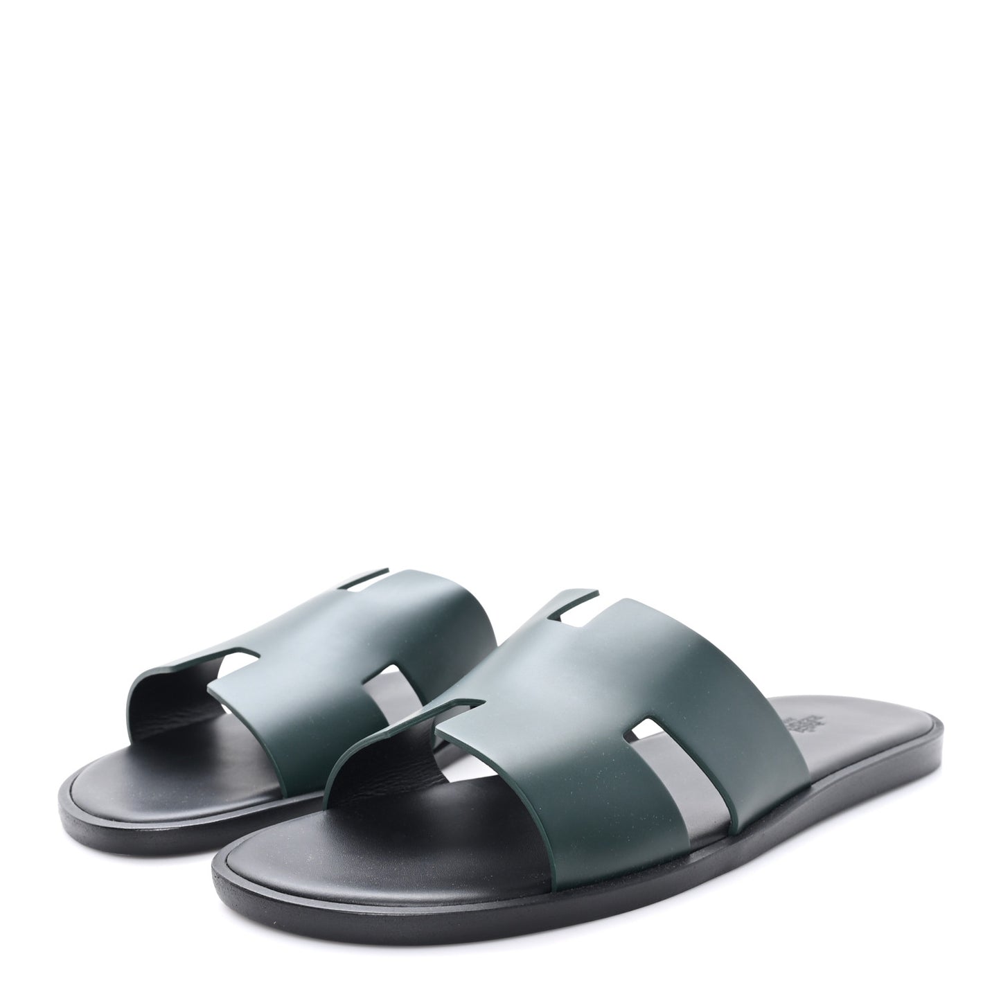 Calfskin Mens Izmir Sandals 44 Vert Fonce