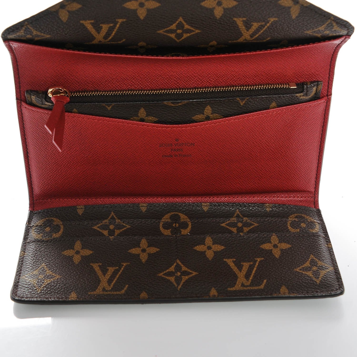 Louis Vuitton Monogram Josephine Wallet Red 5 of 6
