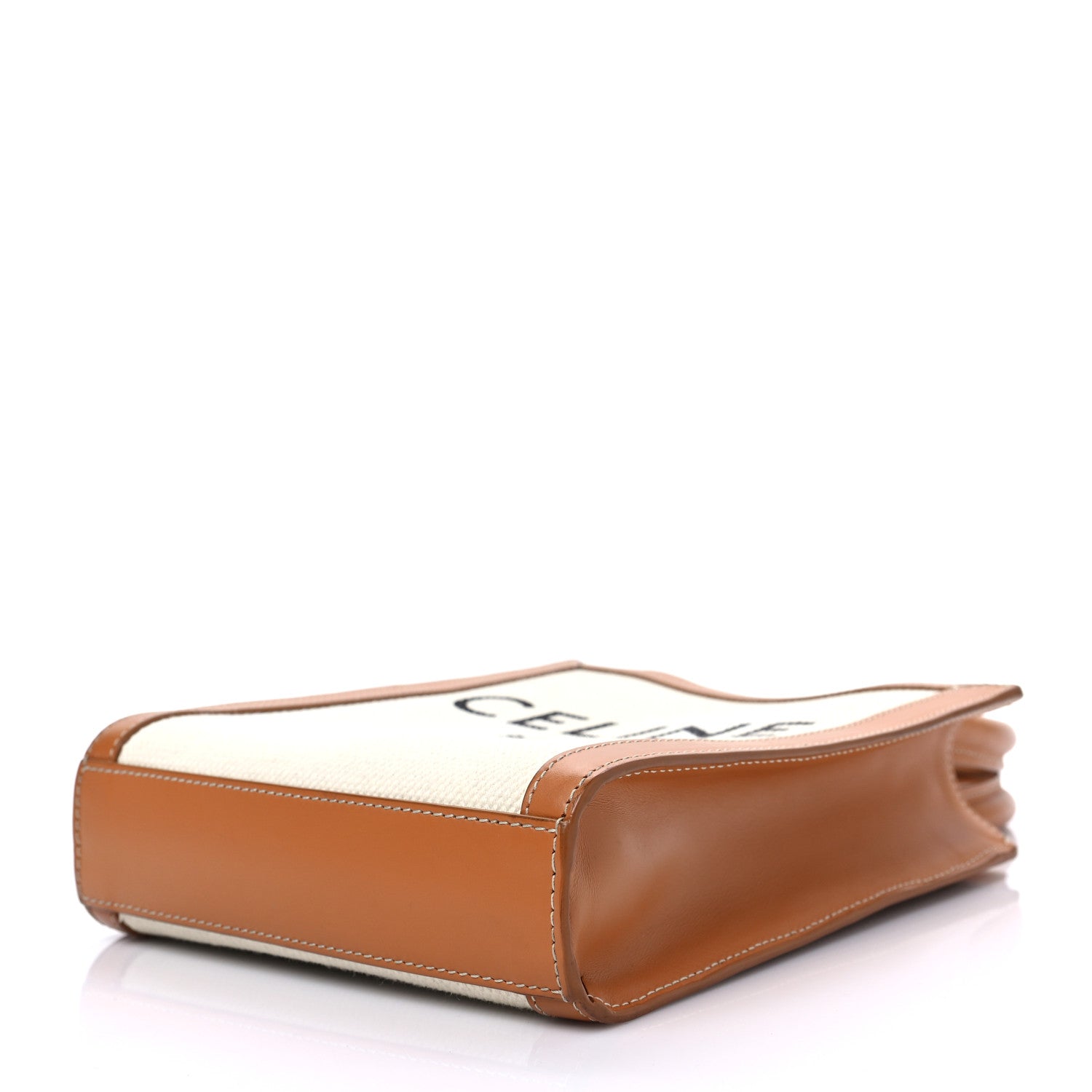 Celine Canvas Calfskin Mini Vertical Cabas Natural Tan 7 of 7