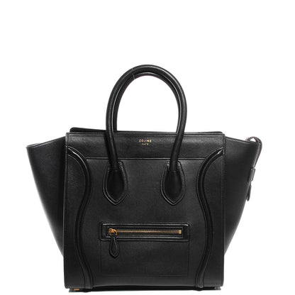 Celine Smooth Calfskin Mini Luggage Black 1 of 8