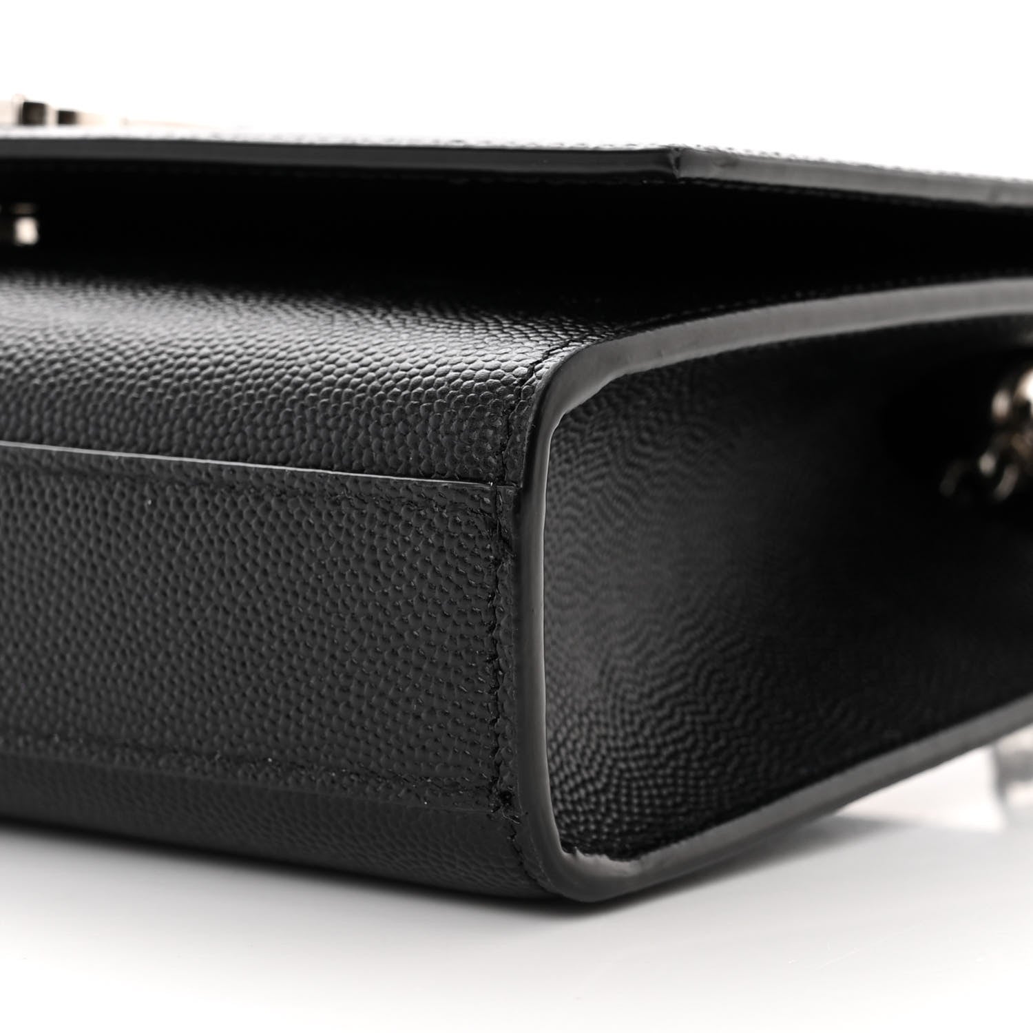 Saint Laurent Grain De Poudre Small Monogram Kate Satchel Black 10 of 11