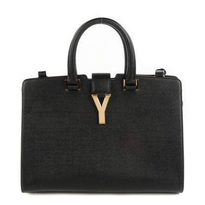 Saint Laurent Textured Leather Classic Small Cabas Y Bag Black 1 of 8