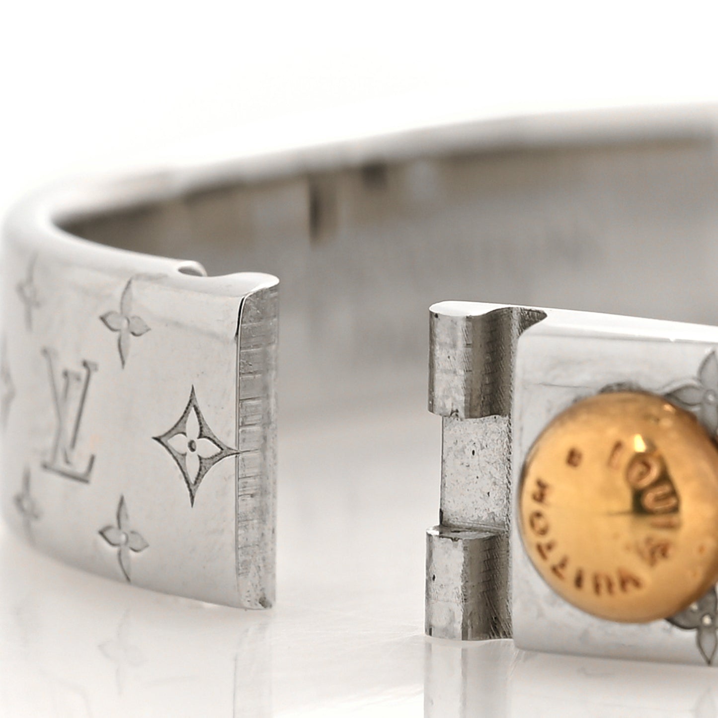 Palladium Monogram Nanogram Cuff S Silver