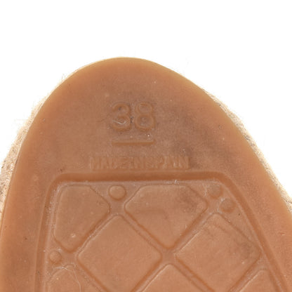 Chanel Lambskin CC Espadrilles 38 Beige Black 7 of 11