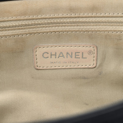 Chanel Washed Lambskin Quilted Medium Chain Around Messenger Navy Blue 6 of 13
