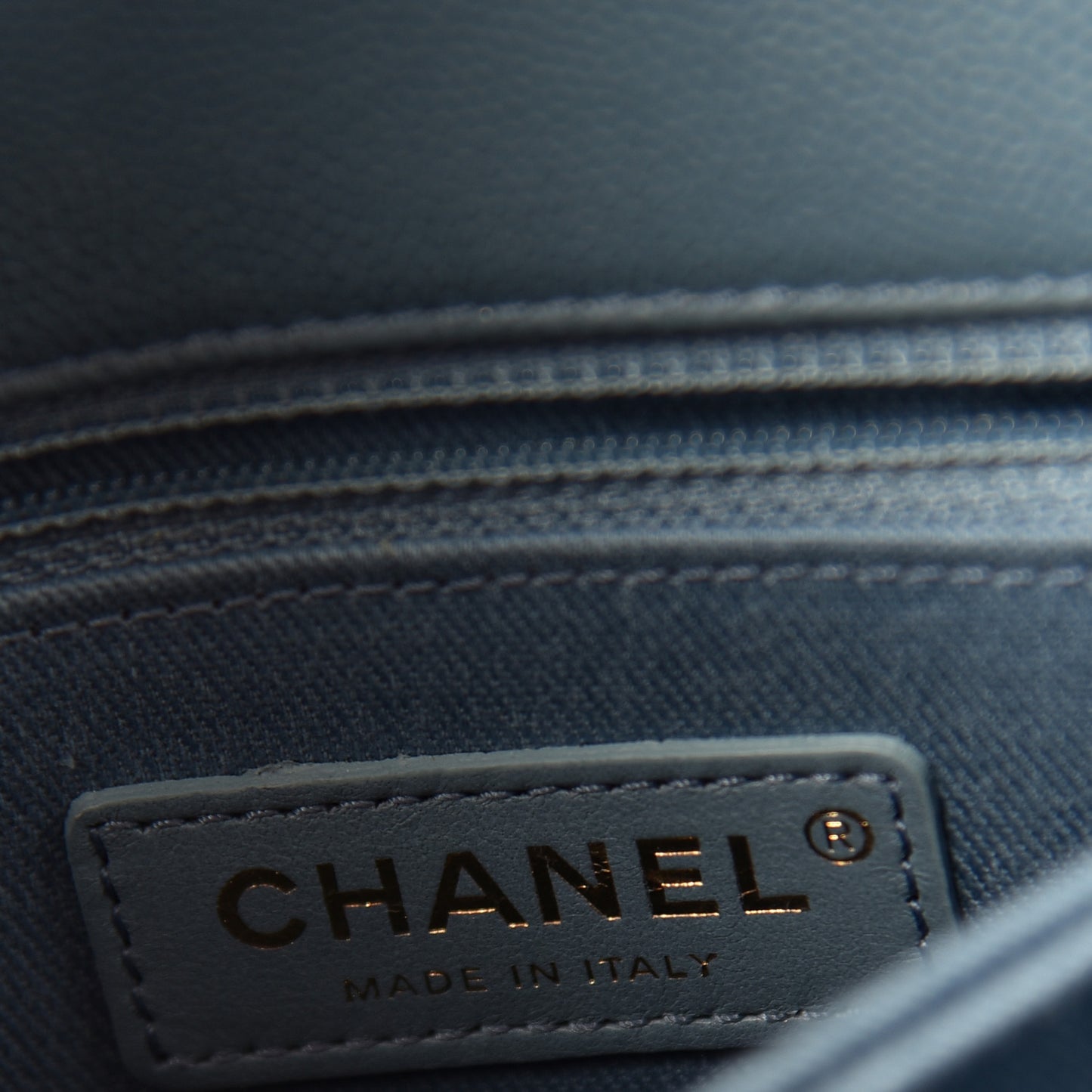 Caviar Quilted Mini Coco Handle Flap Blue