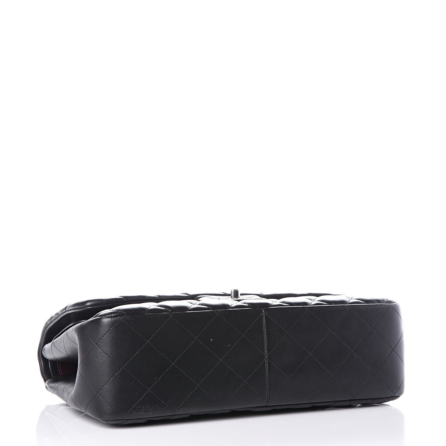 Chanel Lambskin Quilted Jumbo Double Flap Black 3 of 12