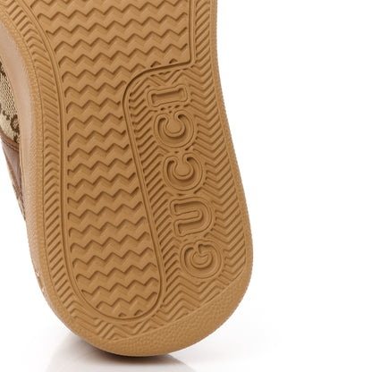 Gucci Calfskin GG Monogram Womens Platform 55mm Sneakers 36 Hezelnut Beige Ebony Mystic White 7 of 9