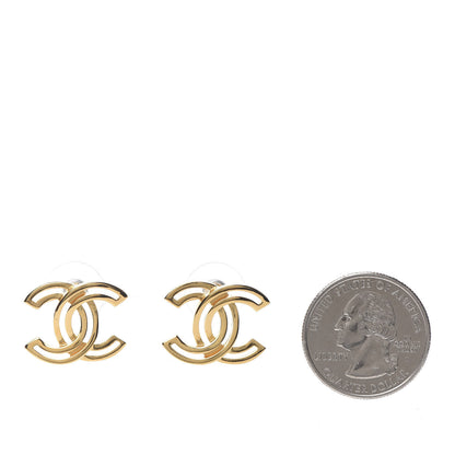 Chanel Metal Obazine CC Earrings Gold 2 of 5