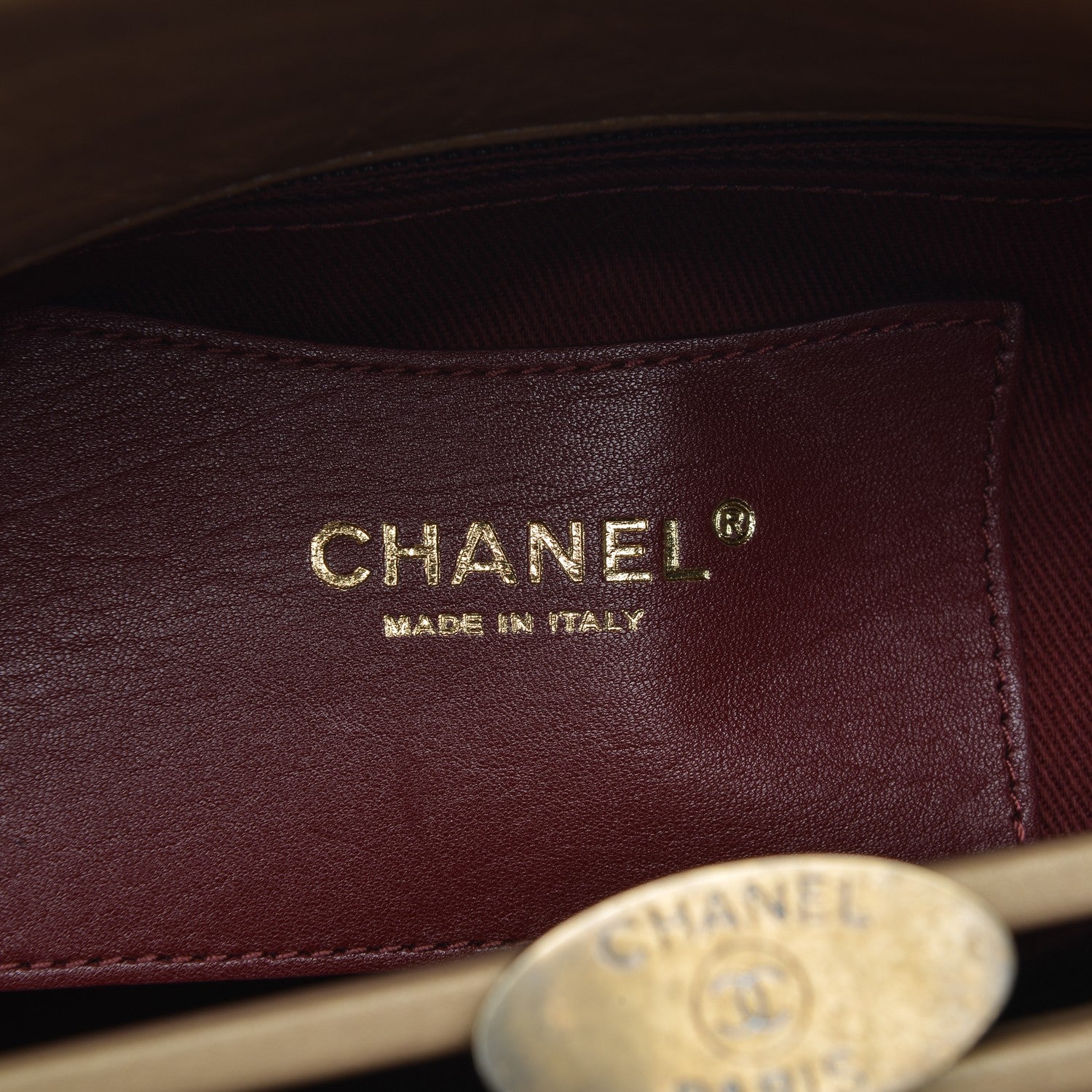 Chanel Calfskin Large Just Mademoiselle Bowling Bag Gold 6 of 7