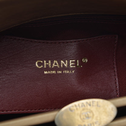Chanel Calfskin Large Just Mademoiselle Bowling Bag Gold 6 of 7