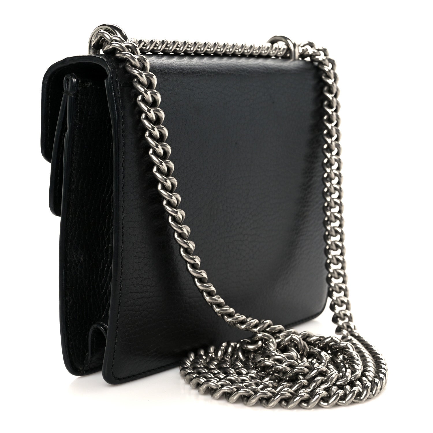Gucci Calfskin Mini Dionysus Shoulder Bag Black 3 of 12