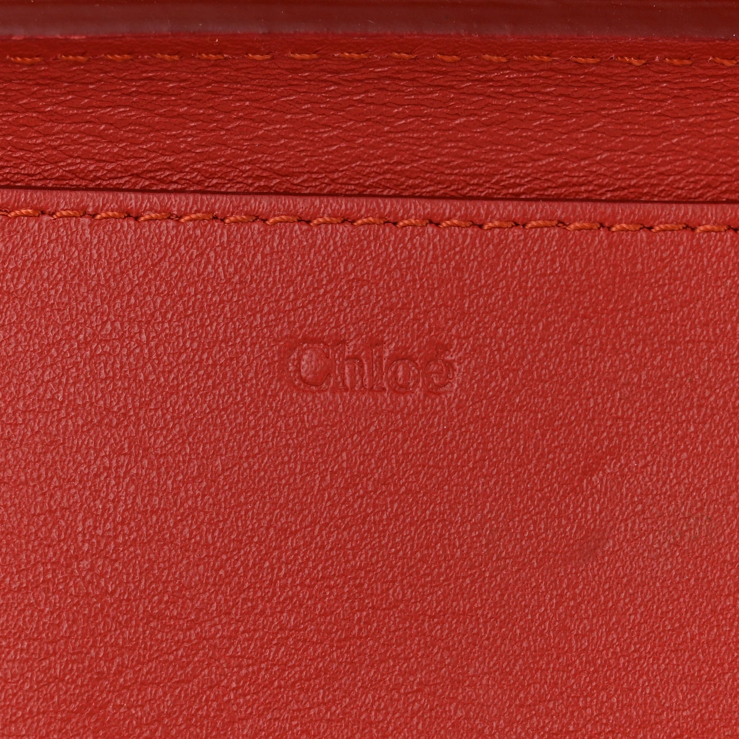 Calfskin Drew Bijou Clutch Earthy Red