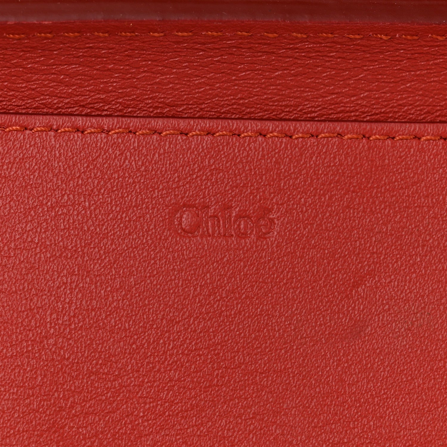 Chloe Calfskin Drew Bijou Clutch Earthy Red 6 of 13