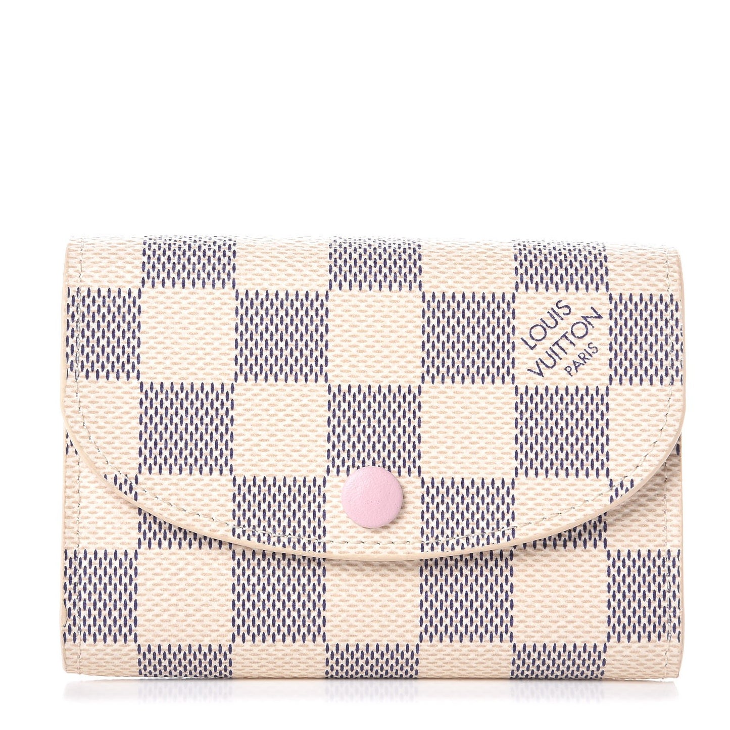 Damier Azur Rosalie Coin Purse Rose Ballerine