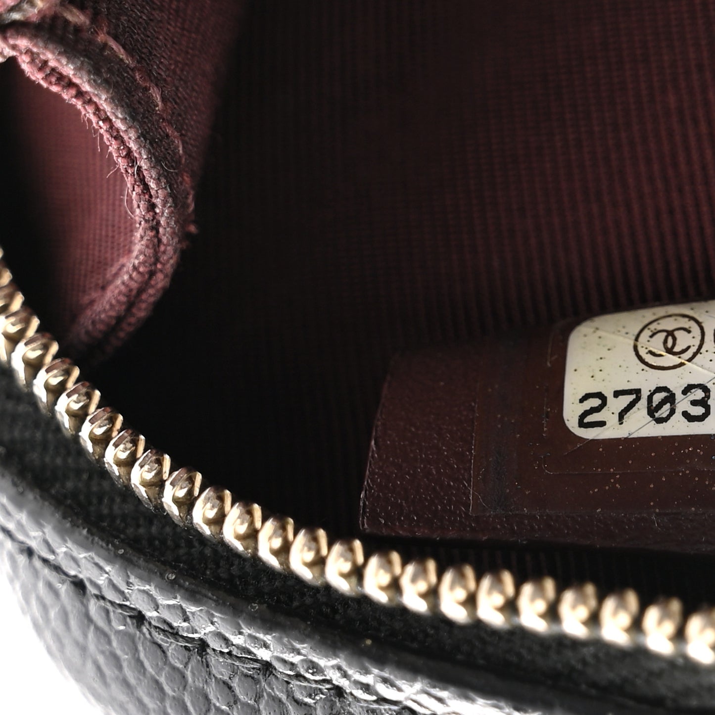 Caviar Quilted Phone Holder Wallet On Chain WOC Black