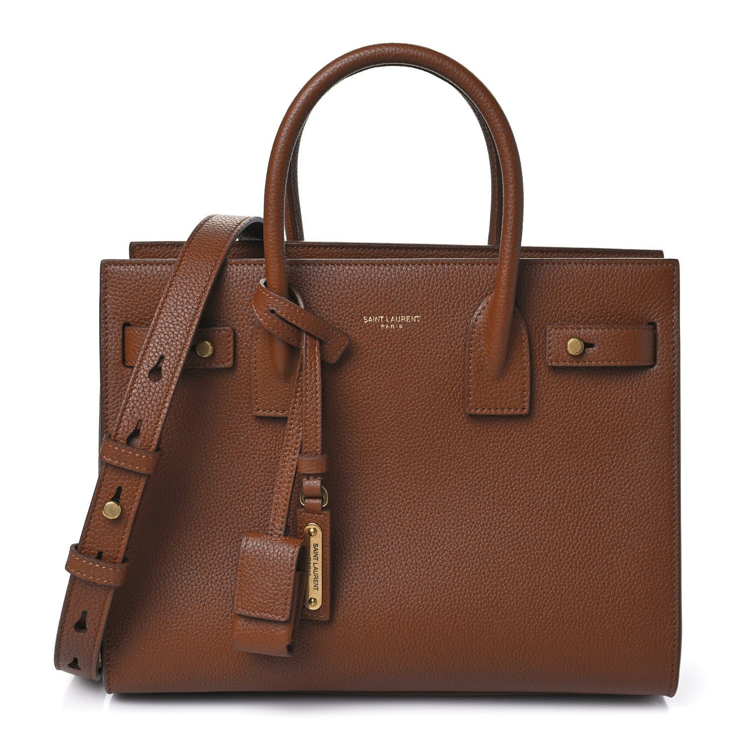 Saint Laurent Grained Calfskin Baby Sac De Jour Supple Canyon 1 of 9