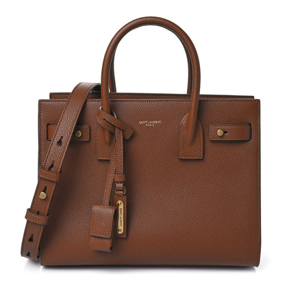 Saint Laurent Grained Calfskin Baby Sac De Jour Supple Canyon 1 of 9