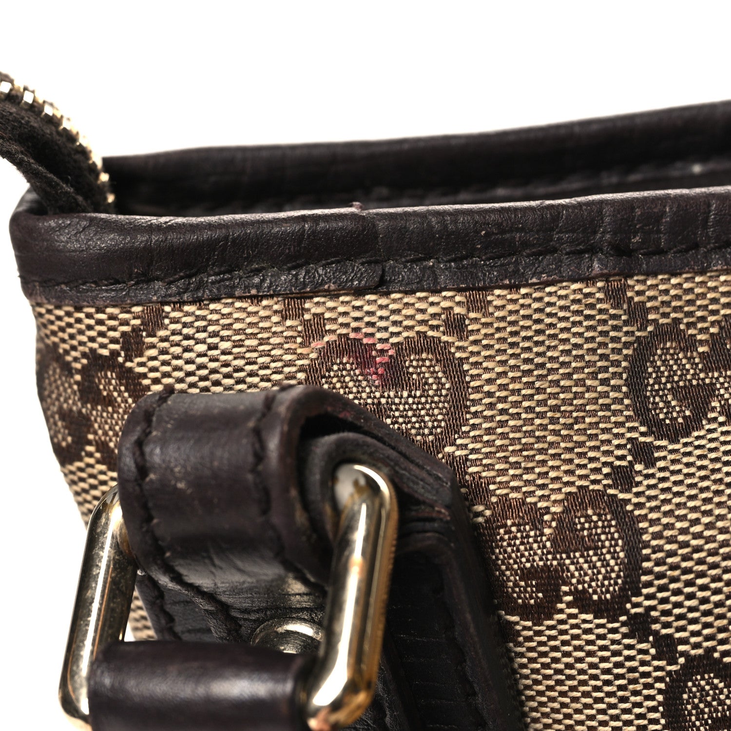 Gucci Monogram Web Jolicoeur Charms Messenger Dark Brown 13 of 14