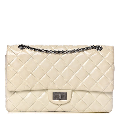 Chanel Distressed Patent Quilted 2.55 Reissue Flap 227 White 1 of 19
