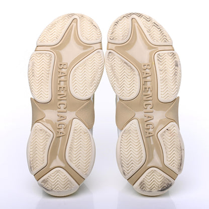 Balenciaga Fabric Mesh Womens Triple S Sneakers 38 White 5 of 11