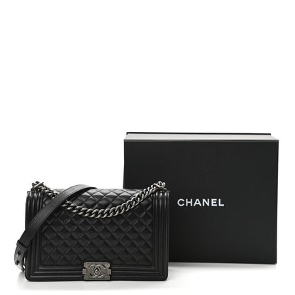 Chanel Caviar Quilted New Medium Boy Flap Black 11 of 11