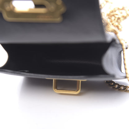 Prada Saffiano Astrology Mini Cahier Bag Black 5 of 10