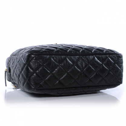 Chanel Aged Calfskin Quilted Large Reissue Camera Case Black 4 of 8