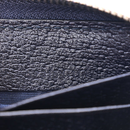 Gucci GG Supreme Monogram Textured Dollar Calfskin Web Ophidia Zip Around Wallet Beige Blue 7 of 11